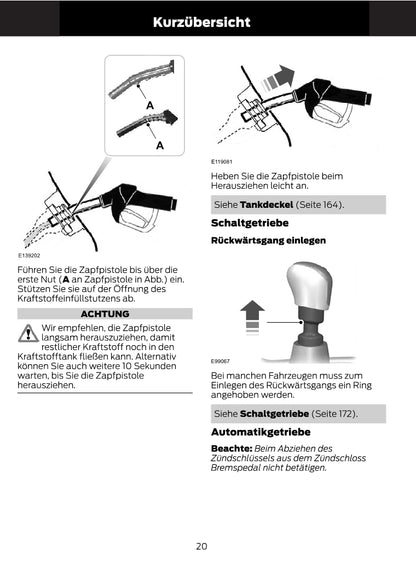 1997-2008 Ford Ka Bedienungsanleitung | Deutsch