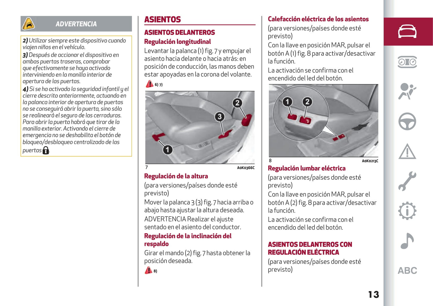 2016-2021 Alfa Romeo Giulietta Owner's Manual | Spanish