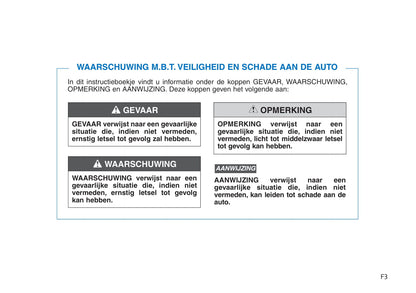2016-2019 Hyundai Ioniq Owner's Manual | Dutch
