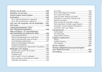 2016-2017 Hyundai Ioniq Electric Owner's Manual | Dutch