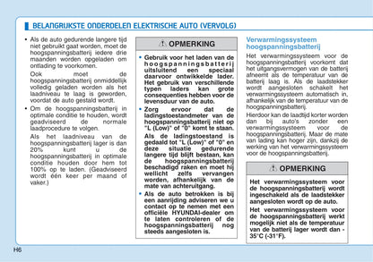 2016-2017 Hyundai Ioniq Electric Owner's Manual | Dutch