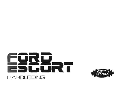 1986-1990 Ford Escort Gebruikershandleiding | Nederlands