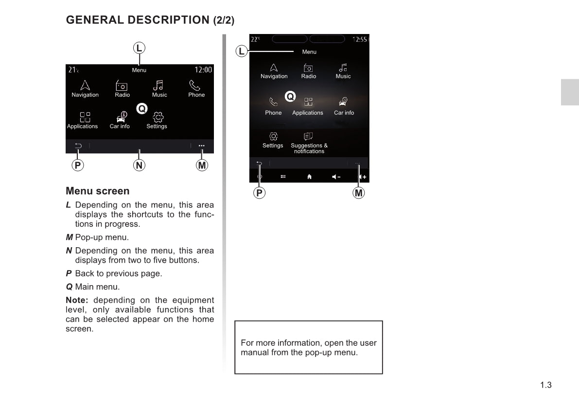 2020 - 2023 Renault Easy Connect Infotainment Manual | English