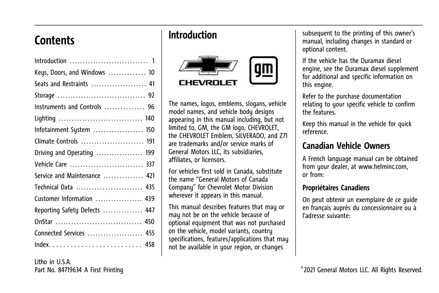 2022 Chevrolet Silverado Gebruikershandleiding | Engels