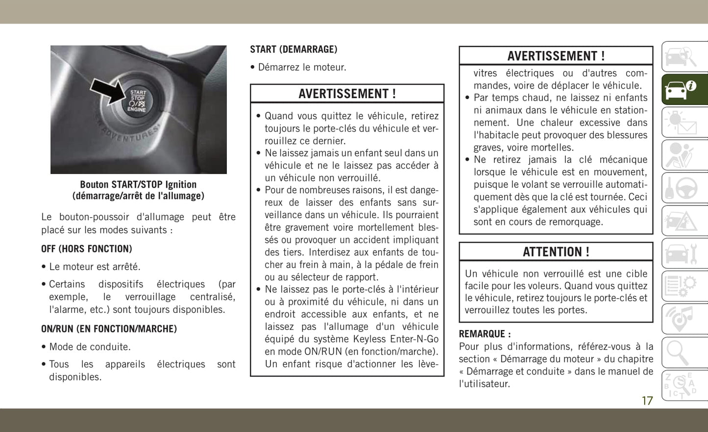 2018-2019 Jeep Compass Gebruikershandleiding | Frans