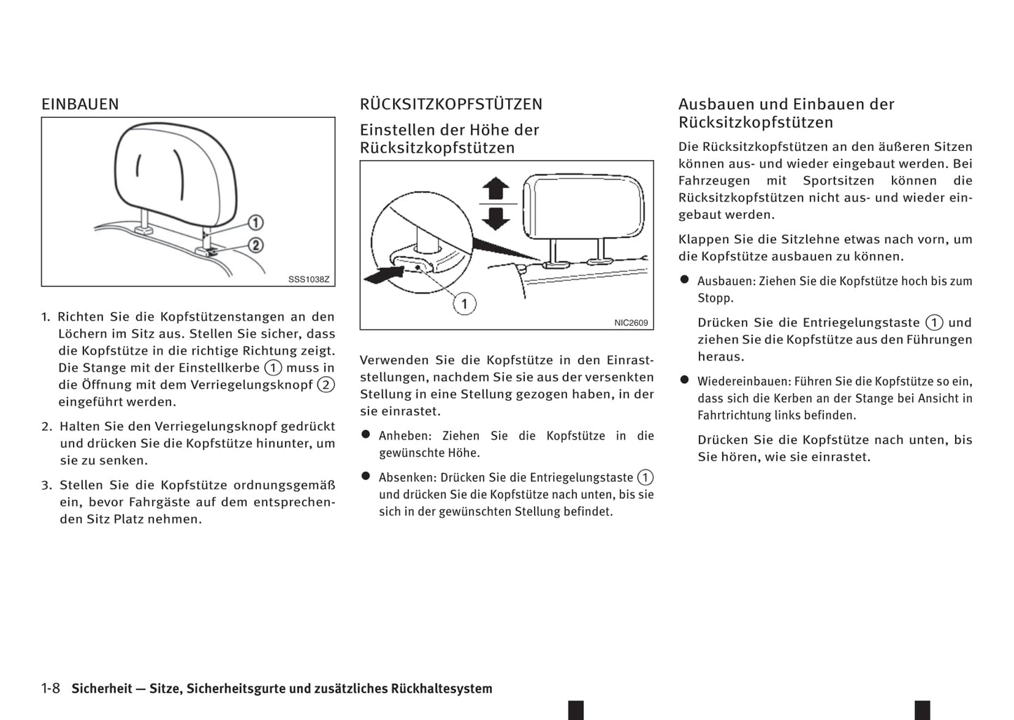 2016-2017 Infiniti Q30 Owner's Manual | German