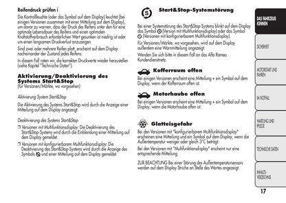 2014-2016 Alfa Romeo MiTo Owner's Manual | German