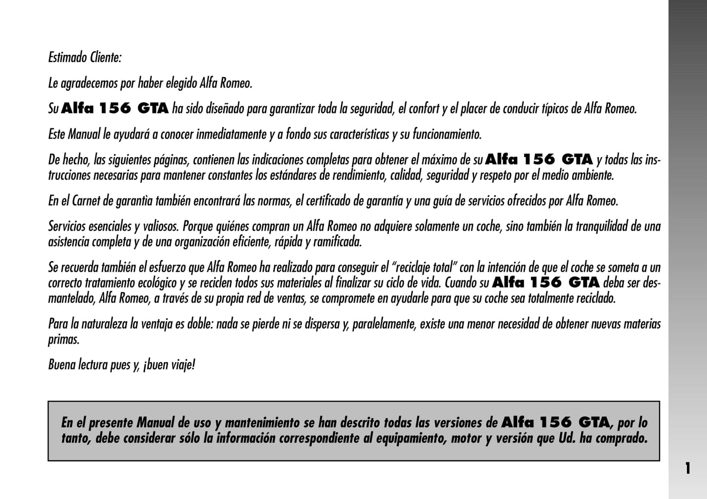 2004-2007 Alfa Romeo 156 Gebruikershandleiding | Spaans