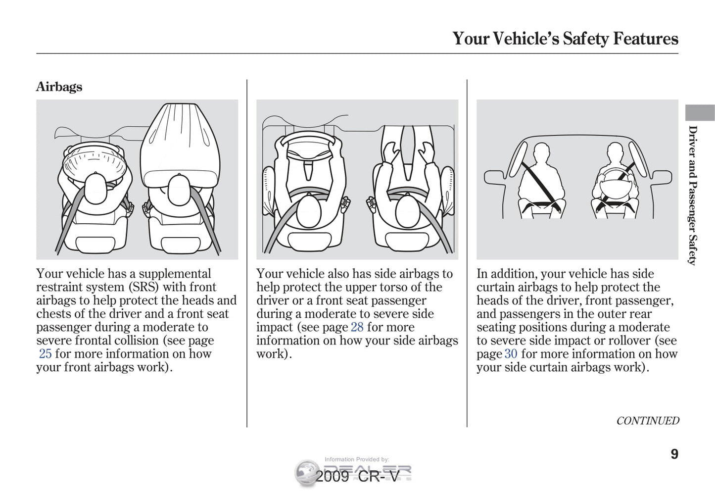 2009 Honda CR-V Owner's Manual | English