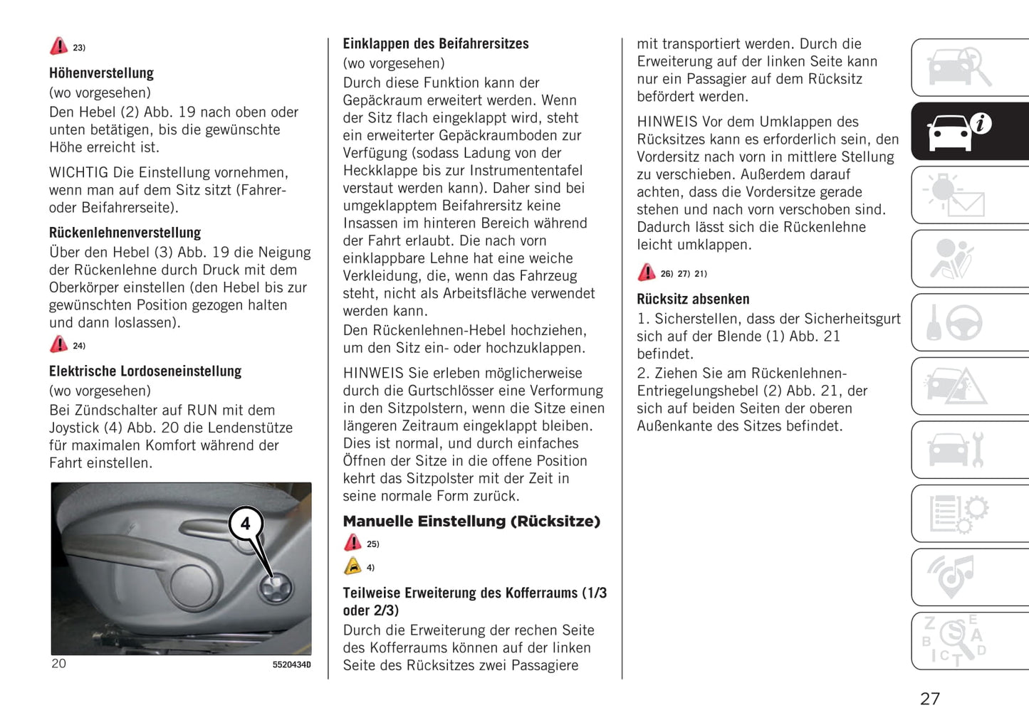 2020-2021 Jeep Compass Gebruikershandleiding | Duits