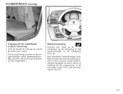 1998-2001 Renault Clio Gebruikershandleiding | Nederlands