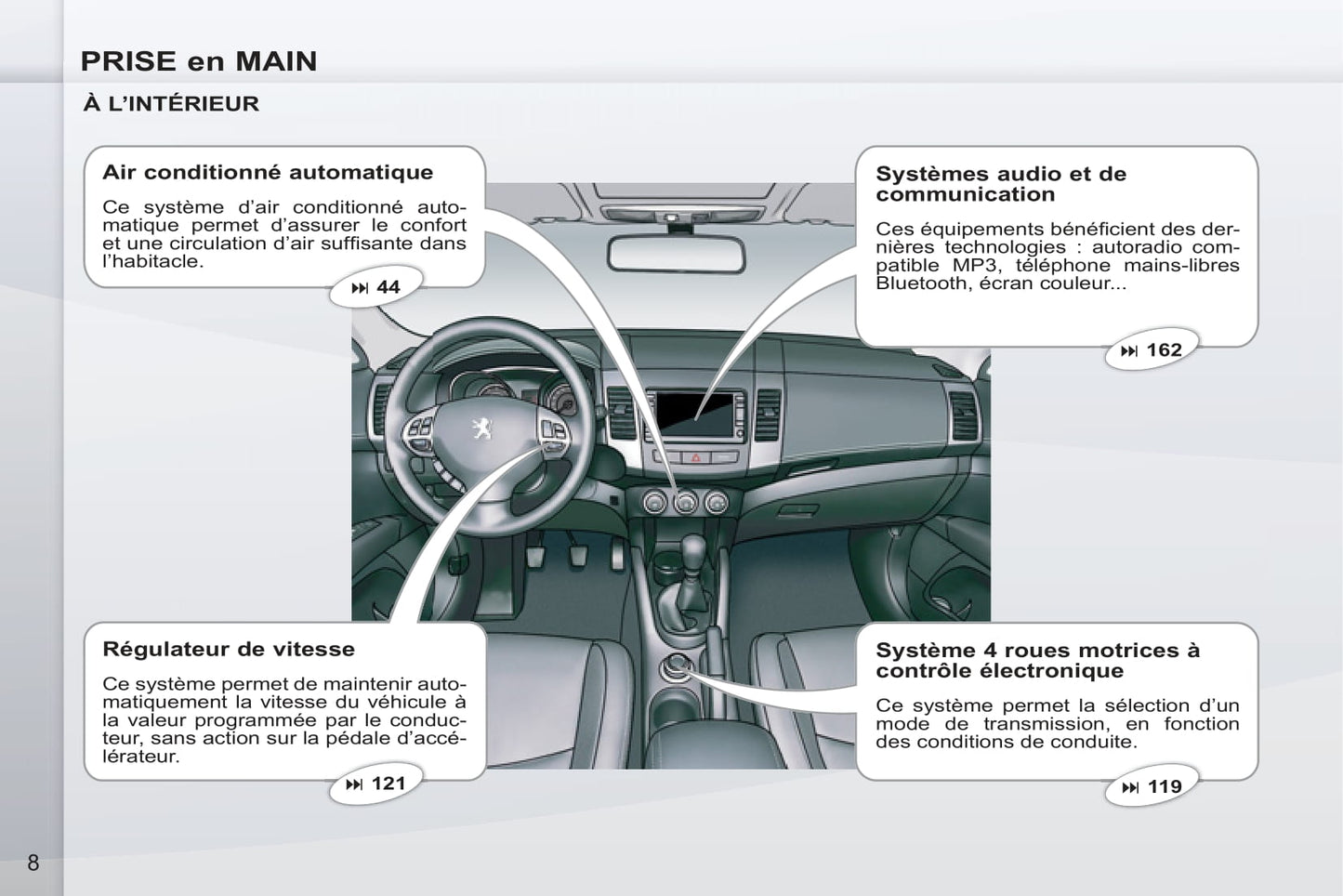 2011-2012 Peugeot 4007 Manuel du propriétaire | Français