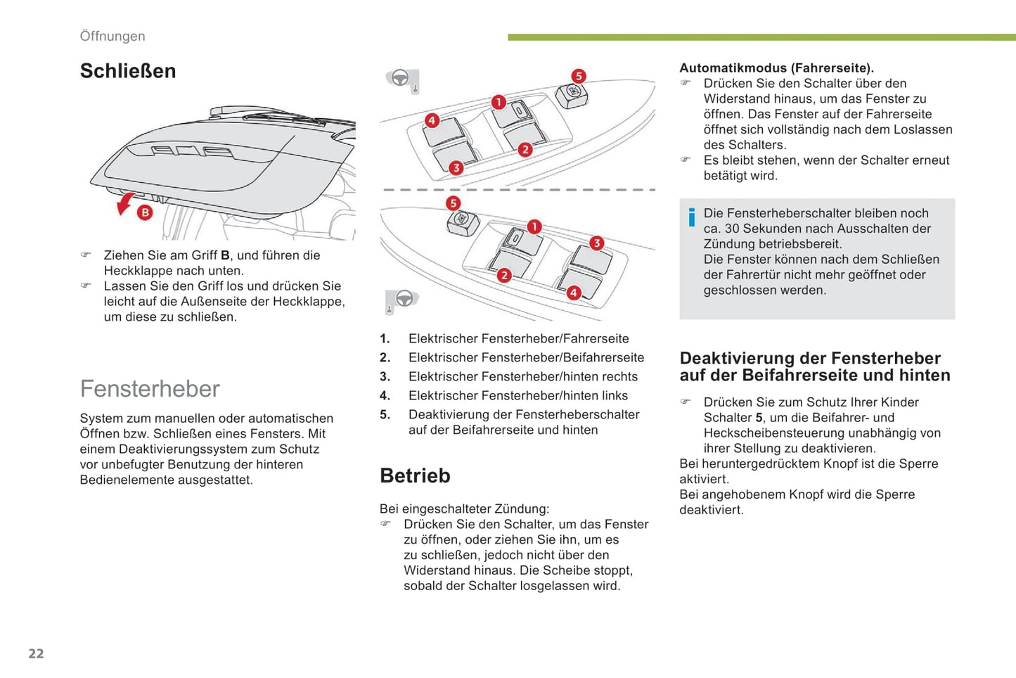 2017-2020 Citroën C-Zero Owner's Manual | German