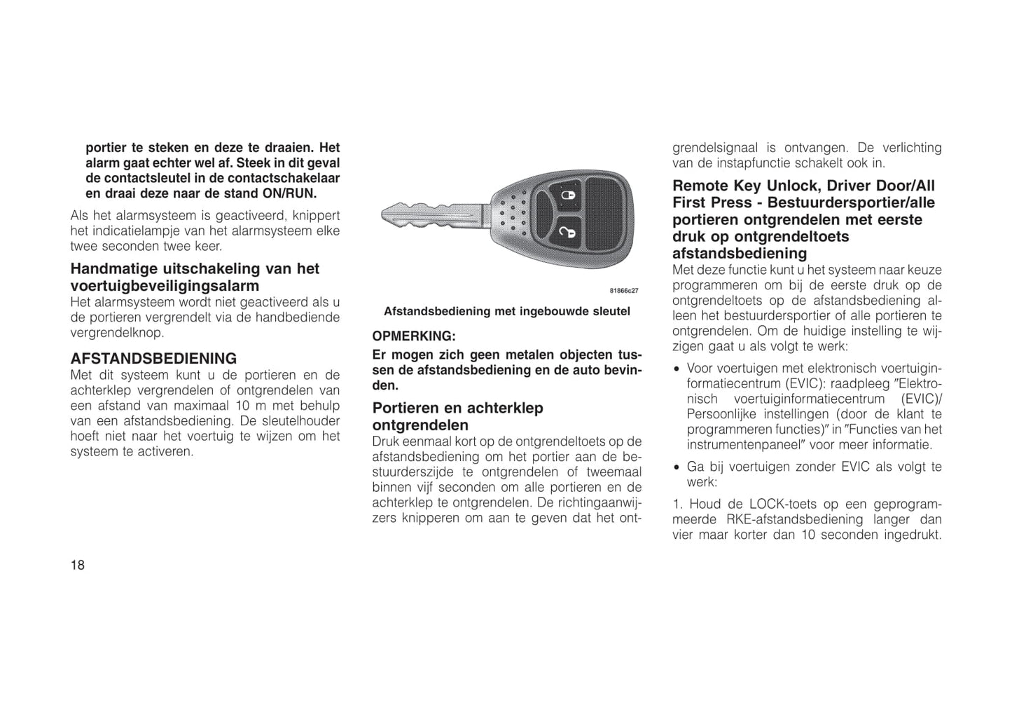 2011-2013 Jeep Compass Gebruikershandleiding | Nederlands
