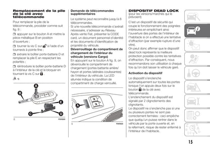 2011-2015 Fiat Doblò Cargo Owner's Manual | French