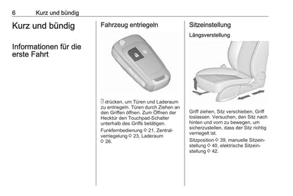 2017-2018 Opel Zafira/Zafira Tourer Owner's Manual | German