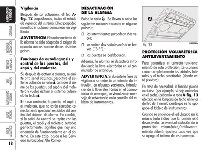 2005-2008 Alfa Romeo 159 Owner's Manual | Spanish