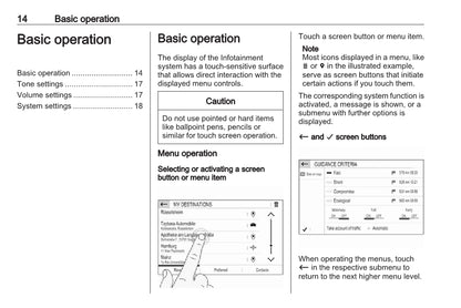 Opel Grandland X Owner's Infotainment Manual 2017 - 2021