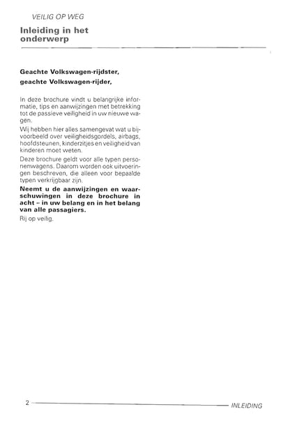 1999-2001 Volkswagen Polo Owner's Manual | Dutch