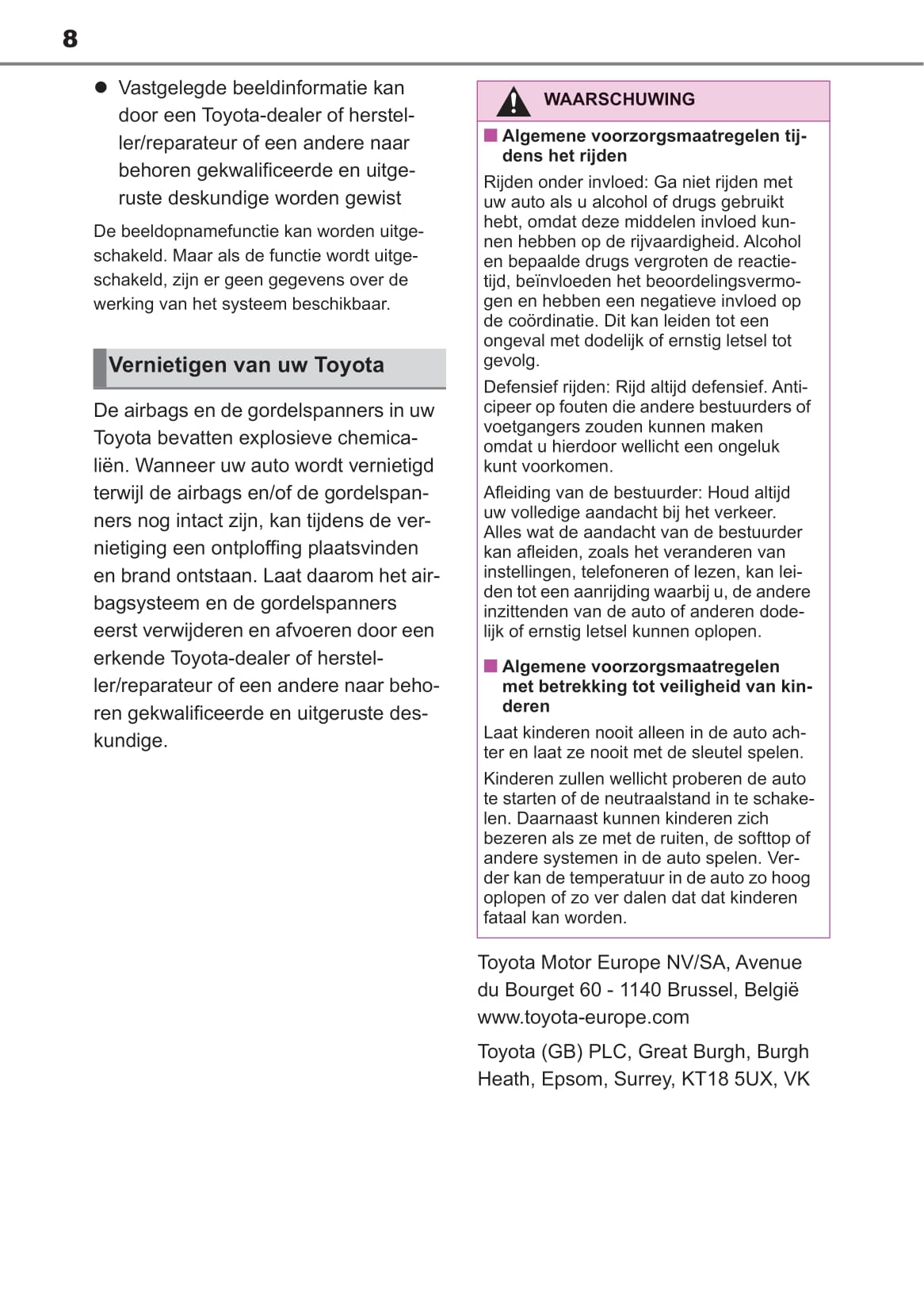 2022-2023 Toyota Aygo X Gebruikershandleiding | Nederlands