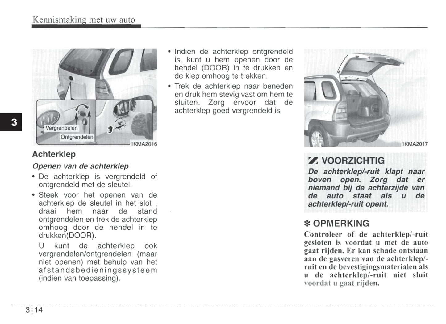 2004-2007 Kia Sportage Gebruikershandleiding | Nederlands