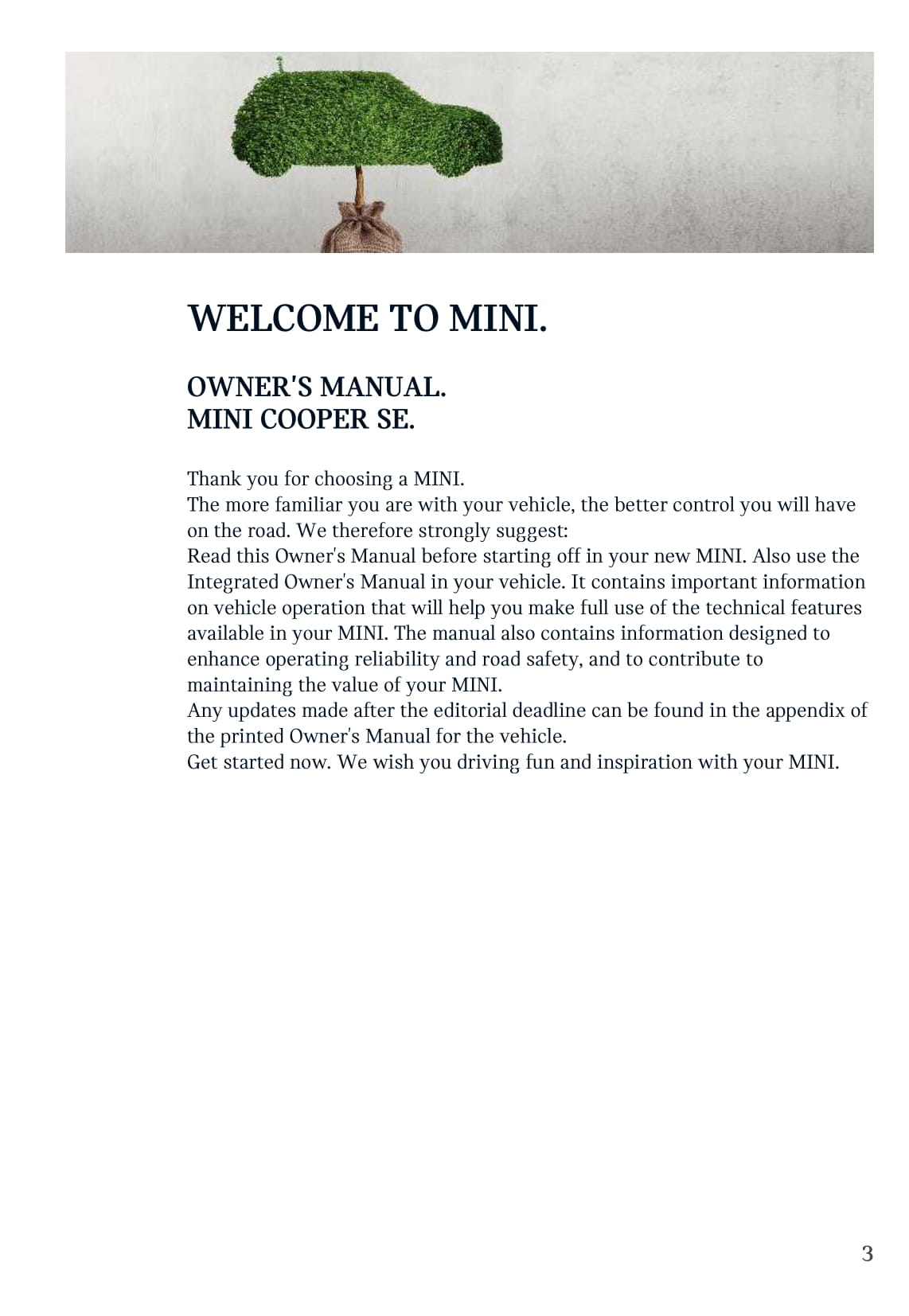 2019-2021 Mini Cooper SE Gebruikershandleiding | Engels