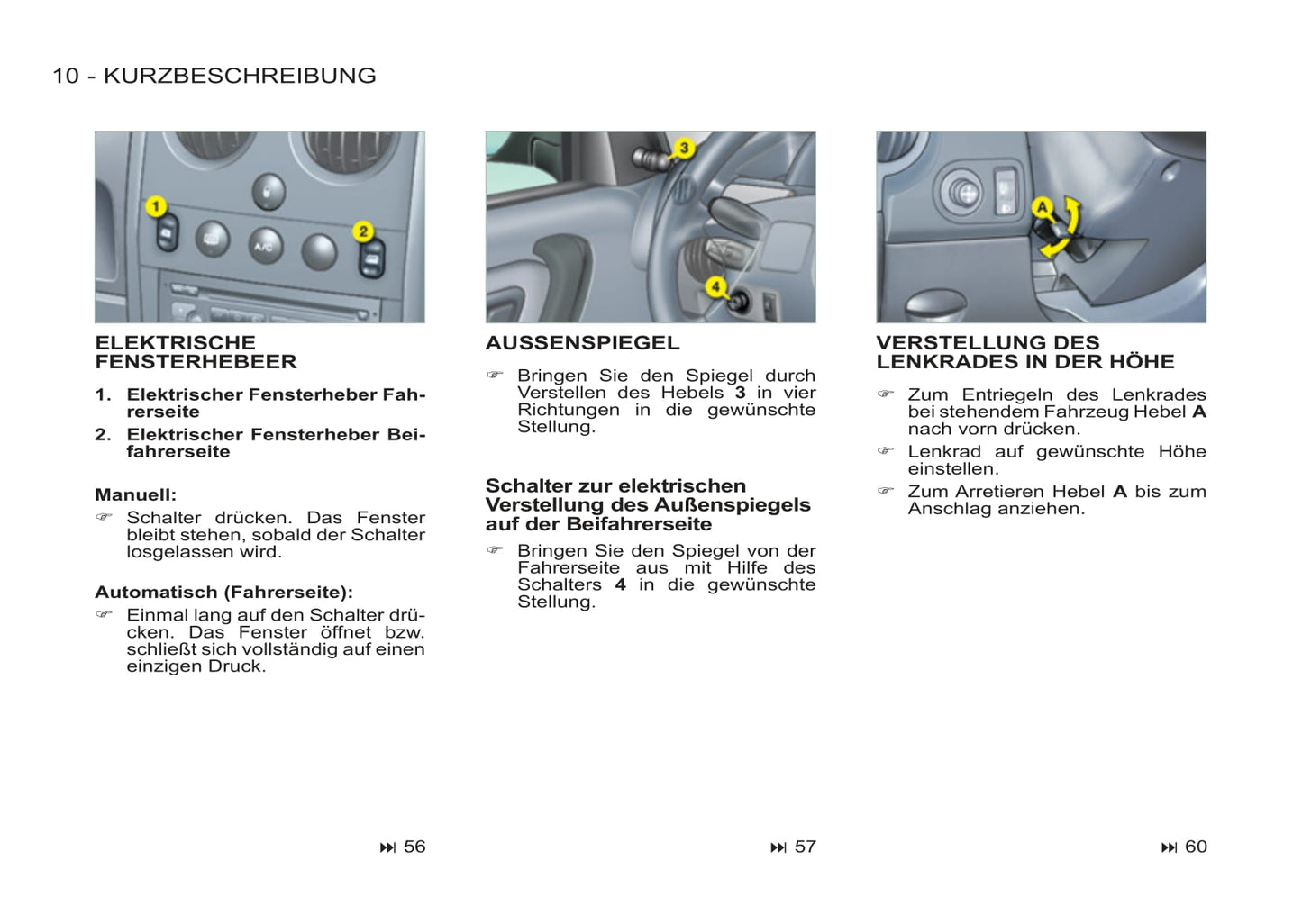 2011-2012 Peugeot Partner Origin Owner's Manual | German