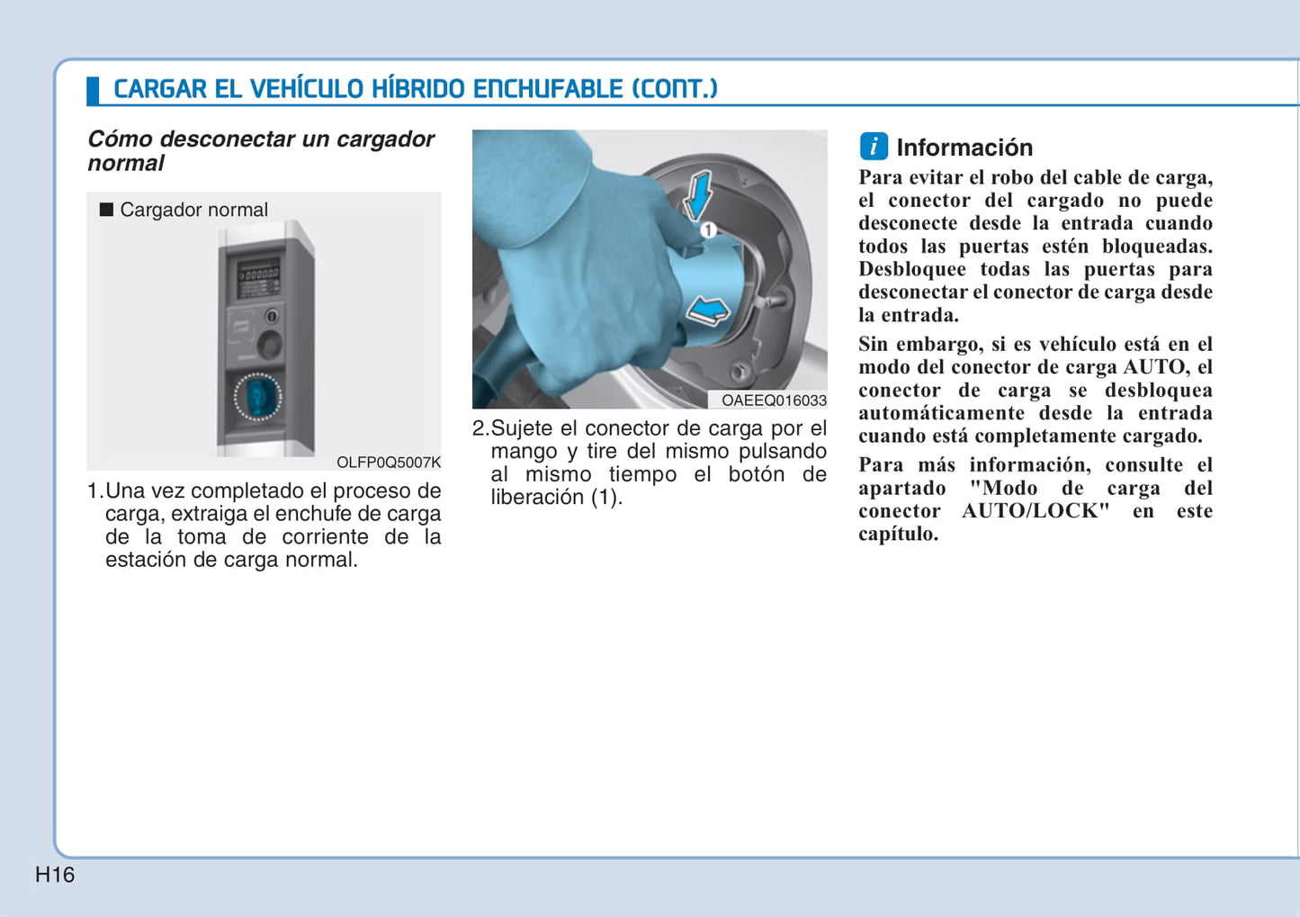 2017-2018 Hyundai Ioniq Hybrid Owner's Manual | Spanish