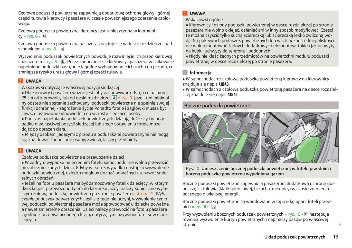 2010-2015 Skoda Roomster Owner's Manual | Polish