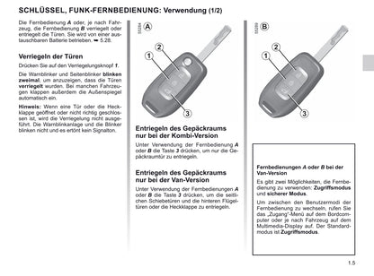2021-2022 Renault Trafic Owner's Manual | German