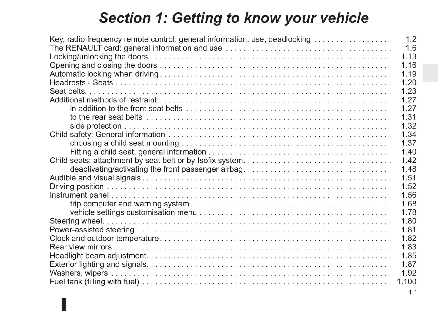 2016 Renault Mégane Owner's Manual | English