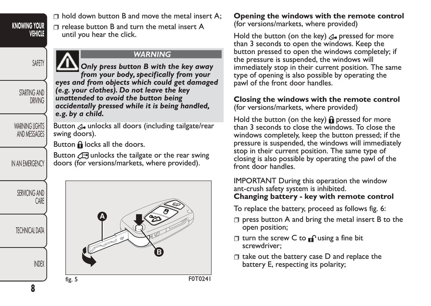 2016-2017 Fiat Qubo Owner's Manual | English