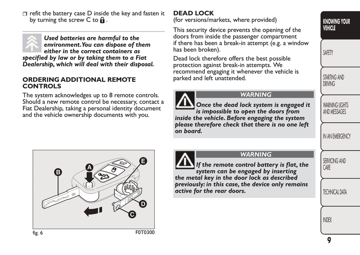 2016-2017 Fiat Qubo Owner's Manual | English