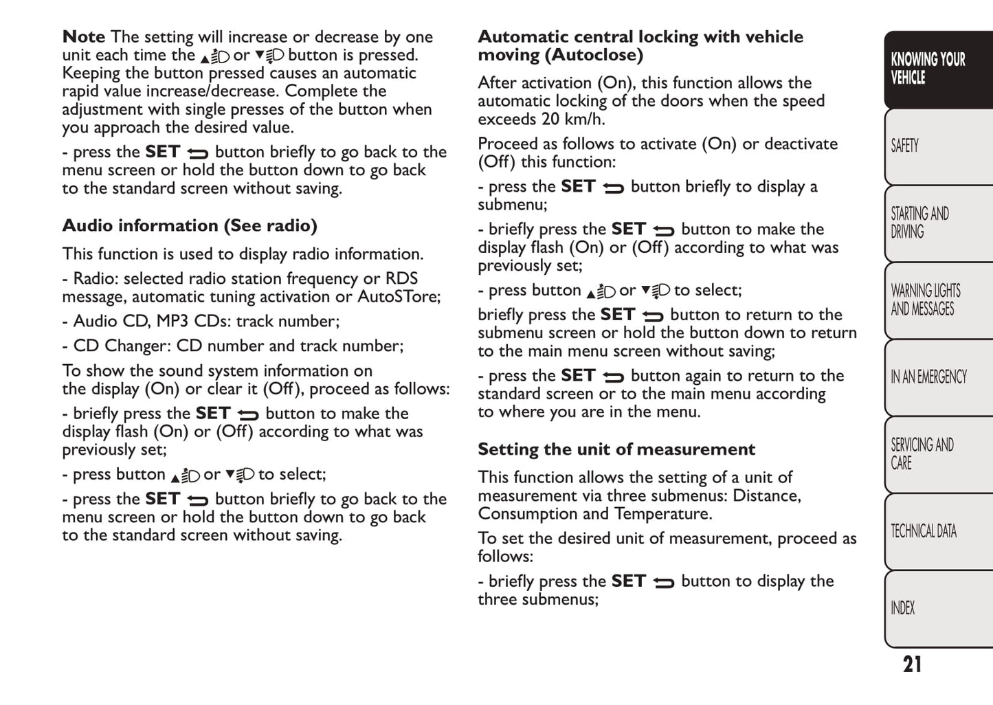 2016-2017 Fiat Qubo Gebruikershandleiding | Engels