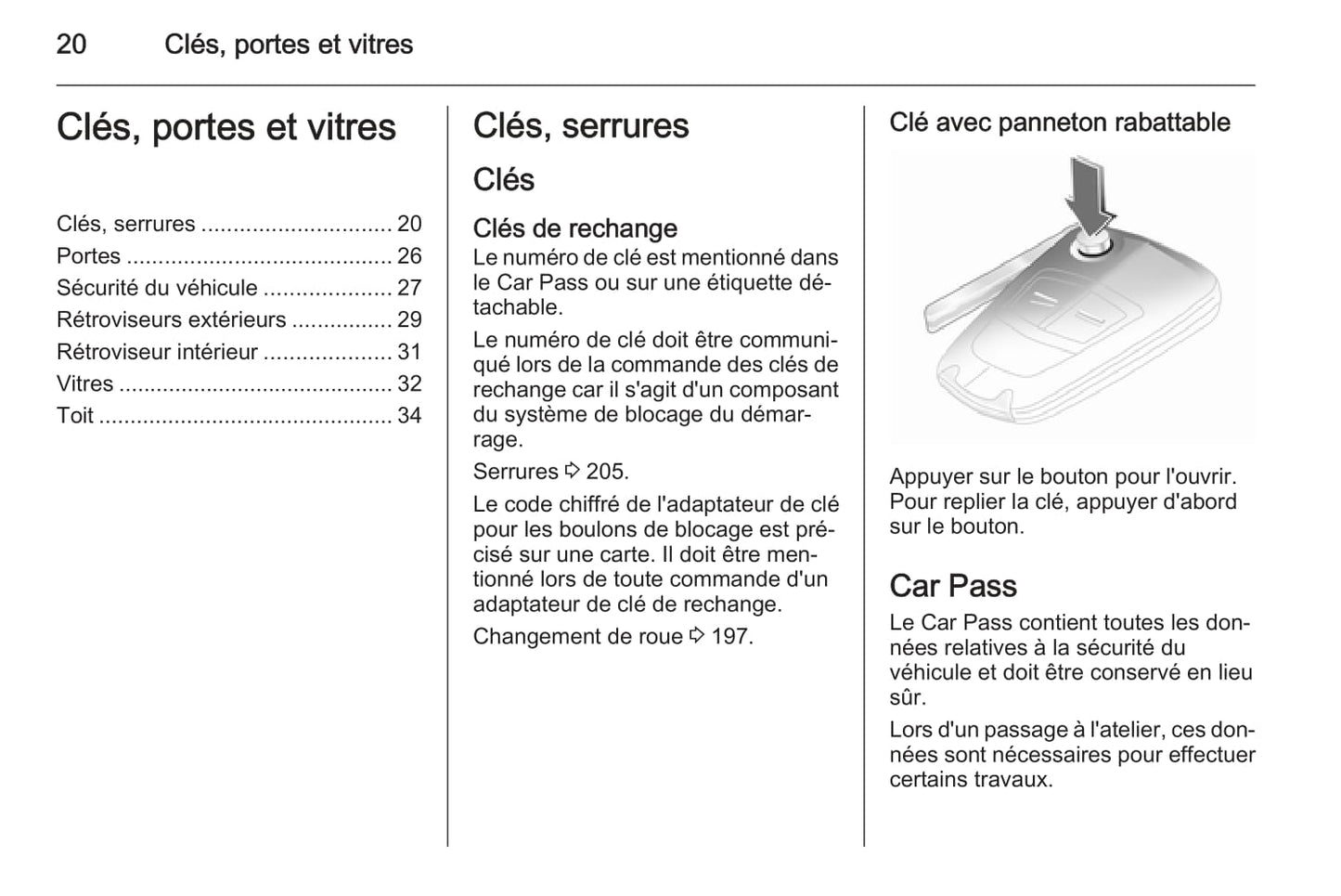 2013-2014 Opel Corsa Owner's Manual | French