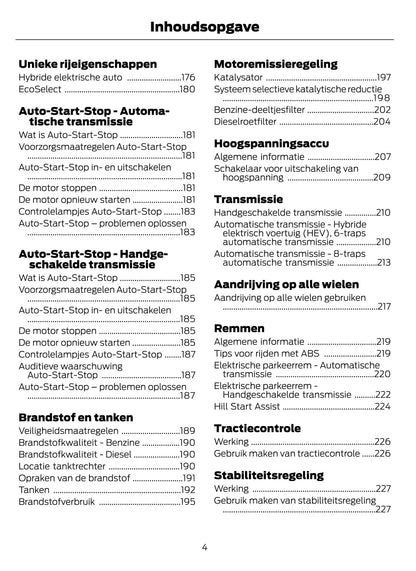 2021-2022 Ford Mondeo / Mondeo Hybrid Owner's Manual | Dutch