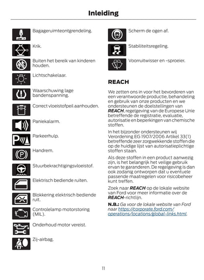 2021-2022 Ford Mondeo / Mondeo Hybrid Owner's Manual | Dutch