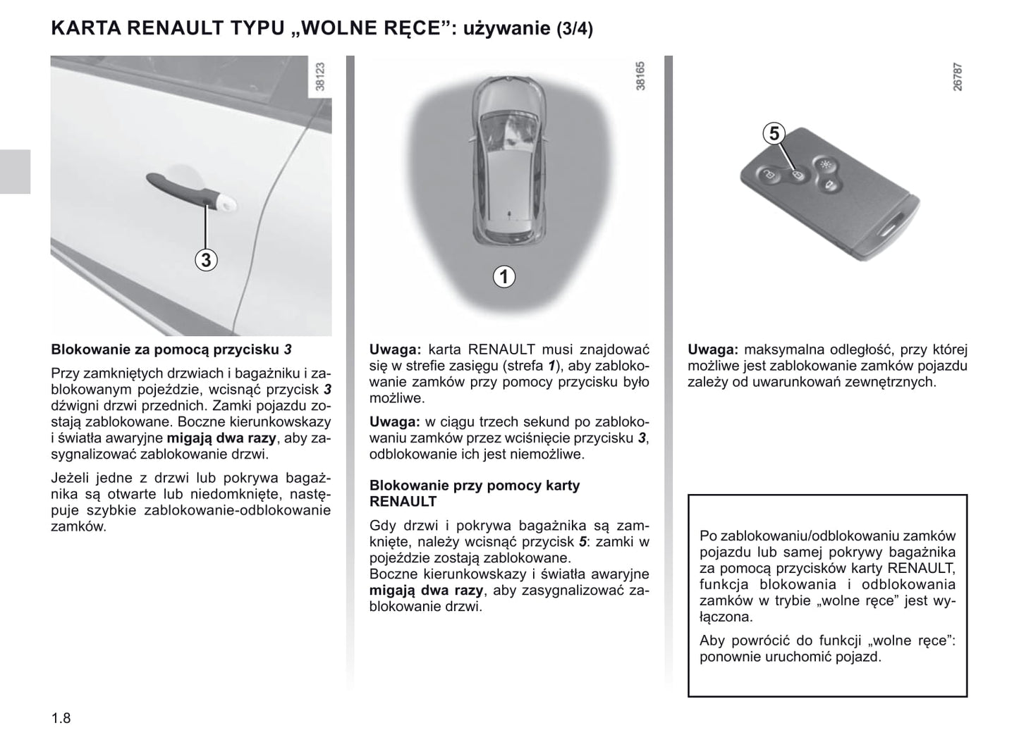 2018-2019 Renault Captur Owner's Manual | Polish