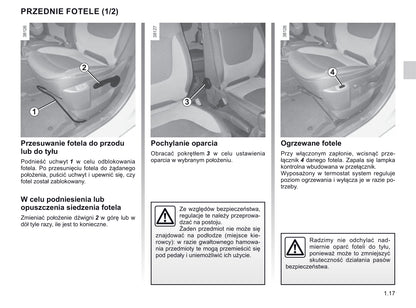 2018-2019 Renault Captur Owner's Manual | Polish