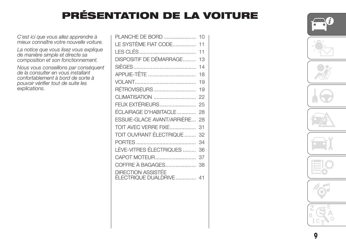 2018-2019 Fiat 500L Owner's Manual | French