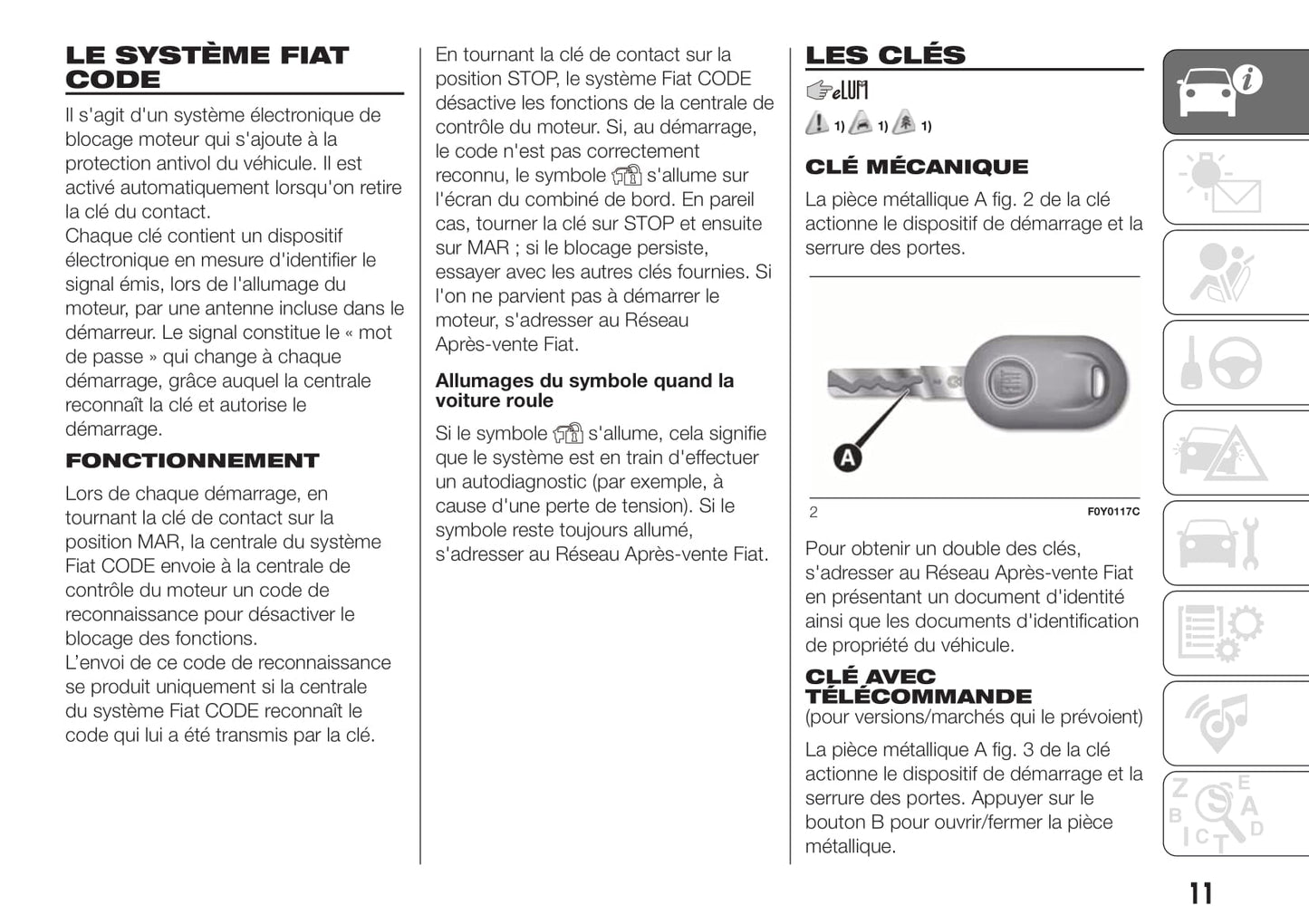2017-2023 Fiat 500L Owner's Manual | French