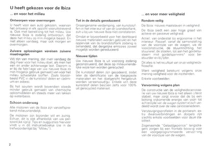 1996-1999 Seat Ibiza Gebruikershandleiding | Nederlands