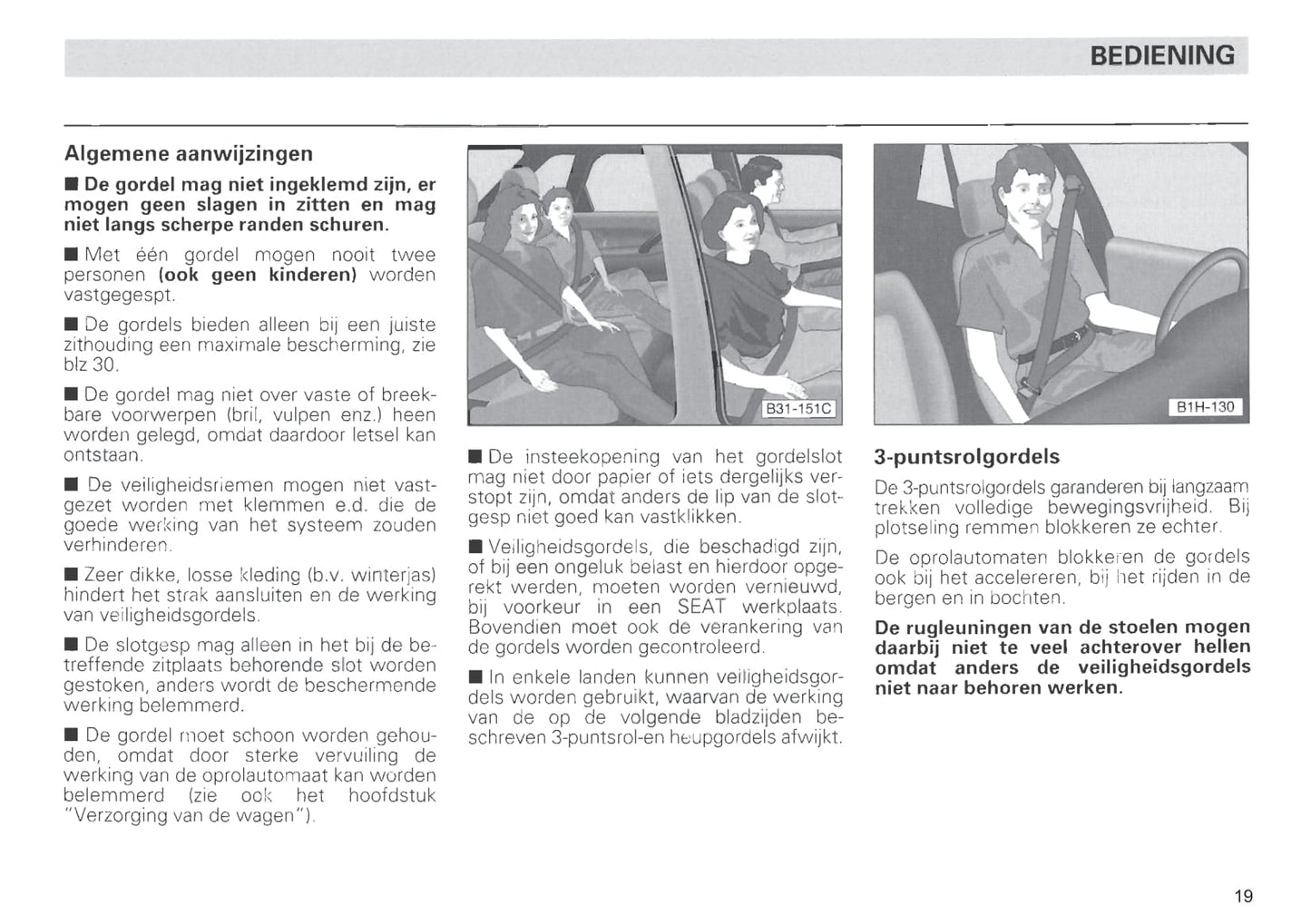 1996-1999 Seat Ibiza Gebruikershandleiding | Nederlands