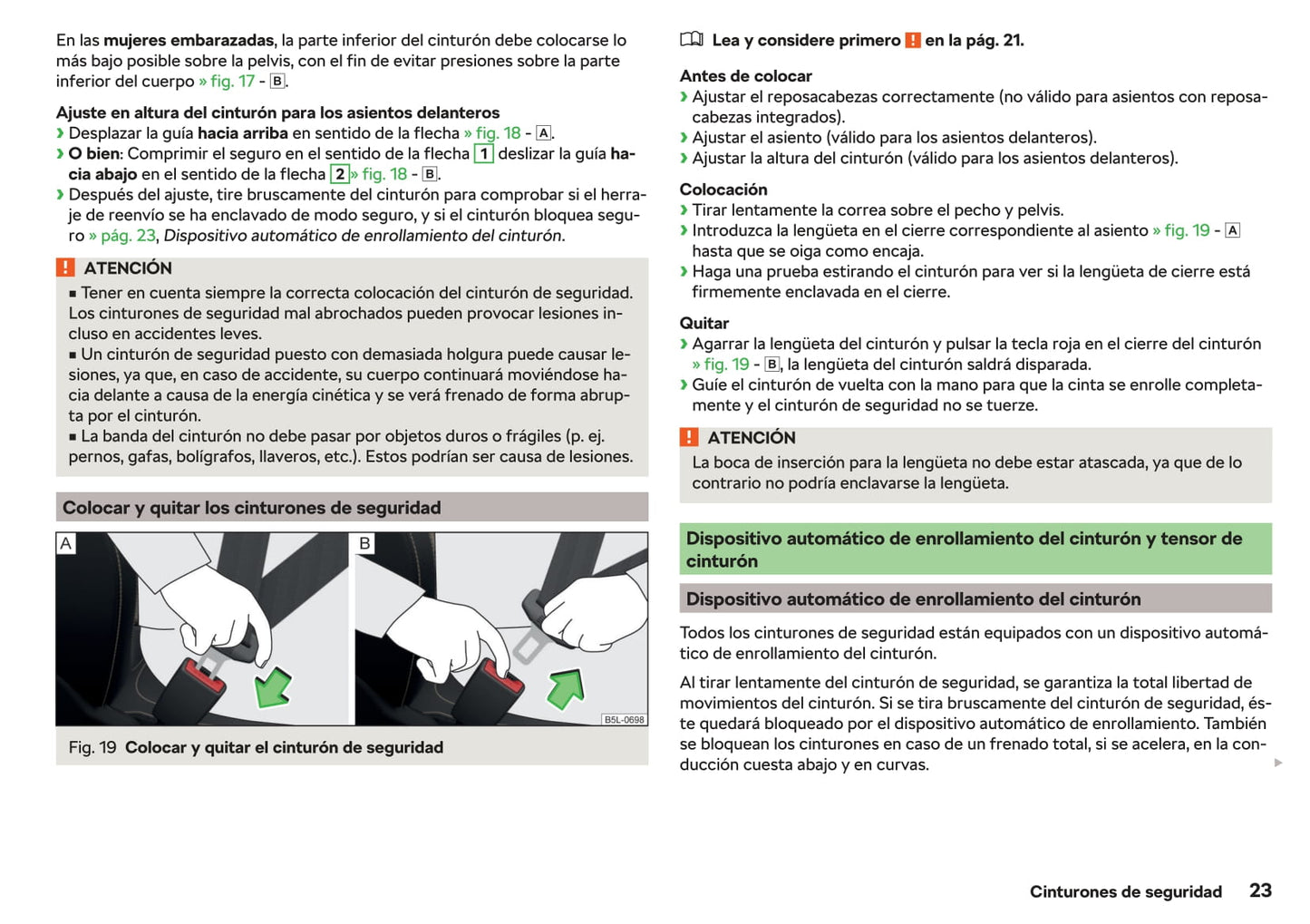 2018-2019 Skoda Rapid Spaceback Owner's Manual | Spanish