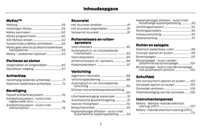 2021-2022 Ford Mondeo Gebruikershandleiding | Nederlands