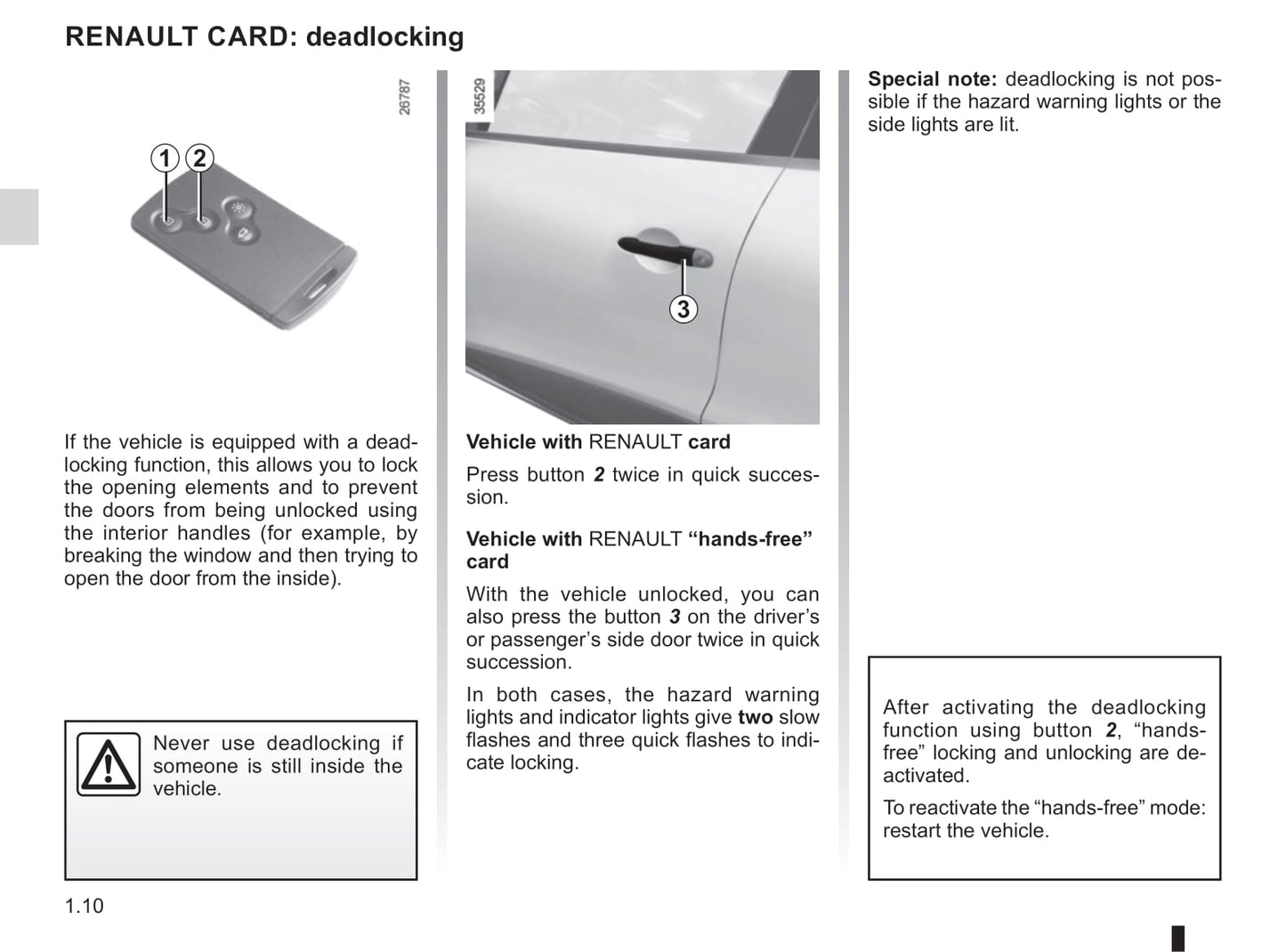 2019-2020 Renault Clio Owner's Manual | English