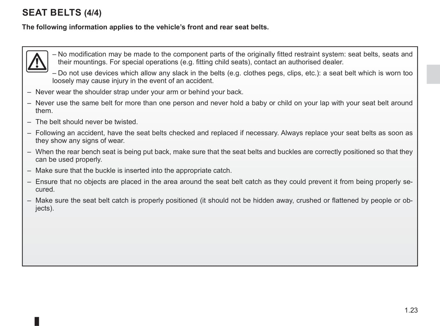 2019-2020 Renault Clio Owner's Manual | English