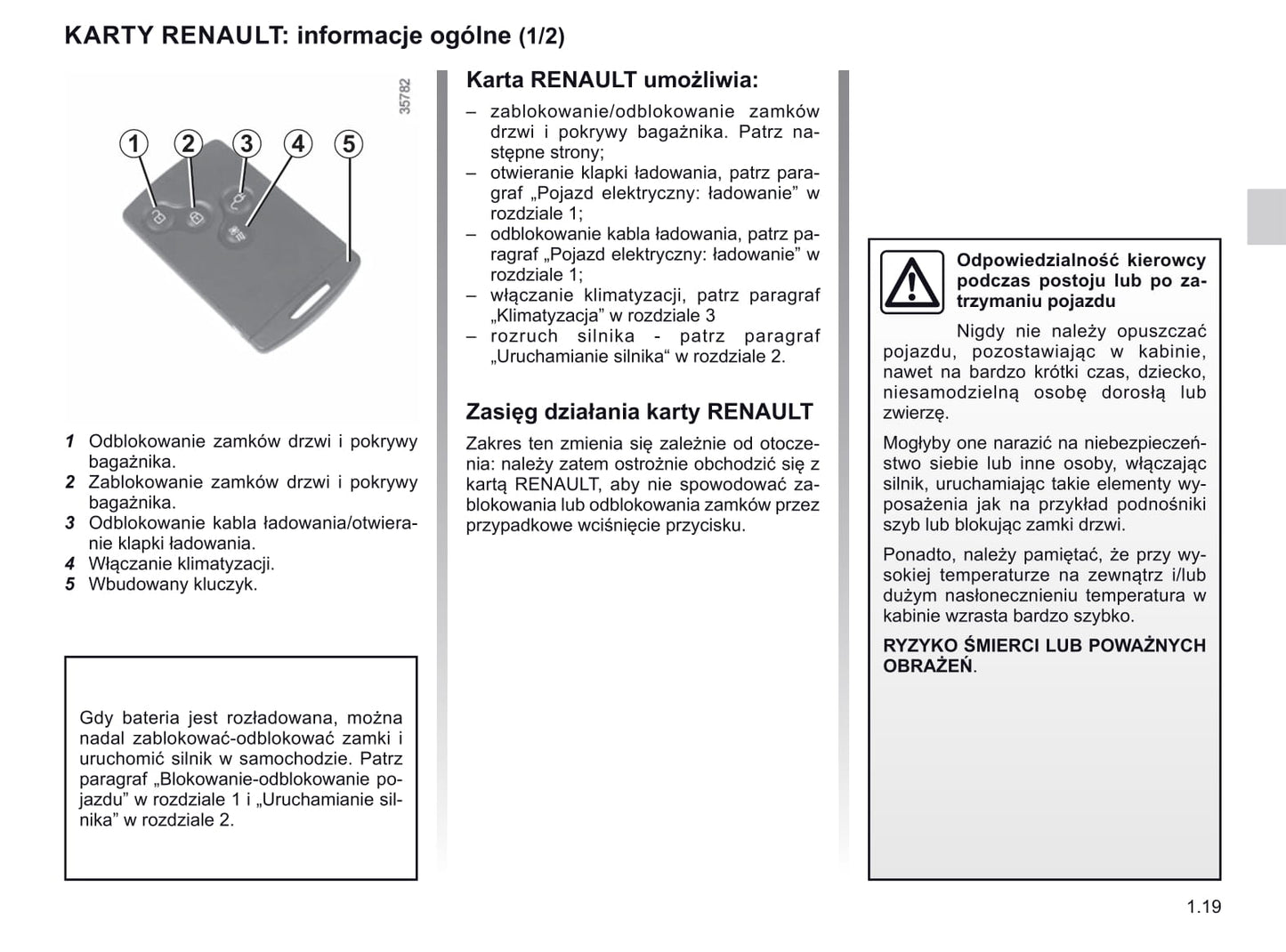 2018-2019 Renault Zoe Gebruikershandleiding | Pools