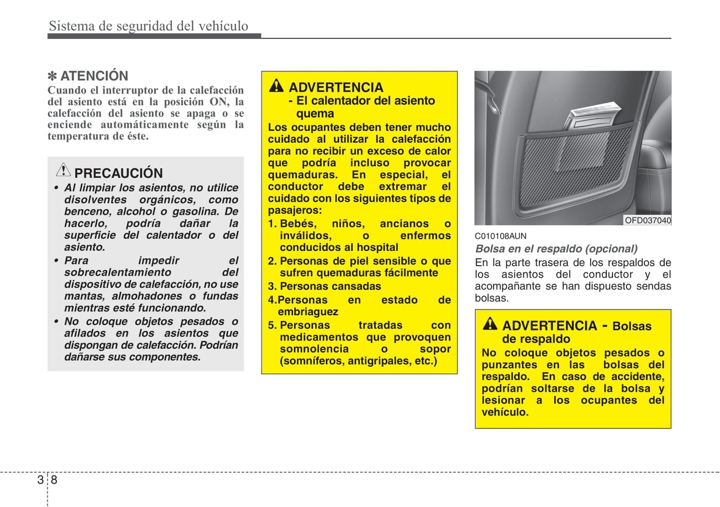 2007-2008 Hyundai i30 Owner's Manual | Spanish