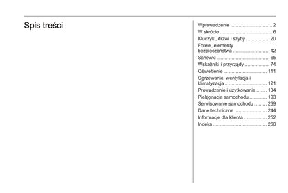 2020 Opel Crossland X Owner's Manual | Polish